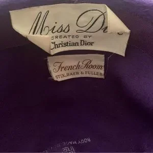 Dior | Accessories | Vintage Real Fur Purple Dior Hat With 